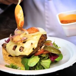 African Volcano Burger
